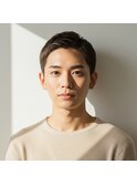 アップバング束感ビジカジ刈り上げメンズショート【越谷】