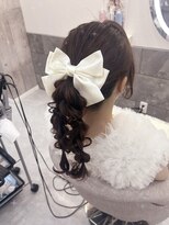 ヘア サロン クラン ソア 心斎橋店(hair salon clan soar) 編みおろしポニー【クランソア】ヘアメ/ヘアセット/心斎橋  
