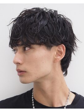 ゼンコー アオヤマ(ZENKO Aoyama) 波巻きツイストスパイラルシャドウパーマ黒髪マッシュ