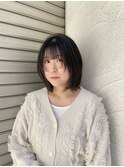 結んでも可愛いレイヤーボブ