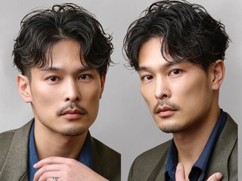 アイトーキョーリタ 渋谷(AI TOKYO Rita)の写真/《圧倒的な色気と清潔感》トレンドを押さえたパーマで,抜け目ないカッコよさを[渋谷/メンズビジネスヘア]