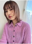 ボブ/ウルフ/レイヤーカット/顔周りレイヤー/小顔ヘア