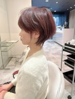 アース 大曽根店(HAIR&MAKE EARTH)&nbsp;earthショートレイヤーボブミルクティー丸みショートボブ