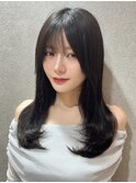 ＊シンプルワンカール×ダークブラウン【新宿/韓国ヘア】