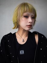 ギークス(GEEKS) 【GEEKS渋谷】レイヤーボブ/デザインカラー/ハイトーン/前髪あり