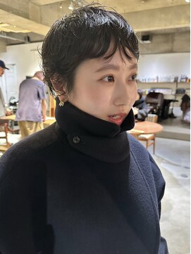 パーク(PARK) ベリーショートパーマショートベリショ黒髪ショート