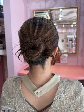 ミーネピンク 行徳(Miene Pink) 大人かわいいヘアアレンジ20代30代40代☆髪質改善【Pink】