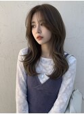 オリーブグレージュミルクティーグレージュ外ハネボブネオウルフ