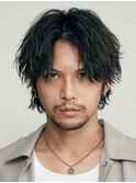 大阪梅田ツイストスパイラルパーマ波巻きパーマセンターパート◆