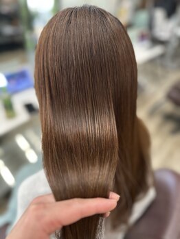 アン アオヤマ(Ann AOYAMA)の写真/真っ直ぐすぎない自然なストレートヘア♪髪のくせやうねりにお困りの方は是非一度ご相談下さい!