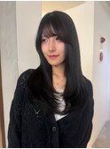 ミルクティーブロンド/ダークブルー/デジタルパーマ/表参道