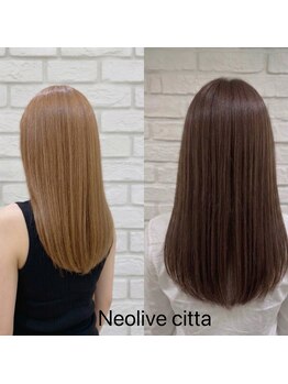ネオリーブ チッタ 阿佐ヶ谷店(Neolive citta)の写真/【自然なストレート★しっかり癖が伸びて持ちがよい縮毛矯正／しなやかで柔らかな酸性ストレート】