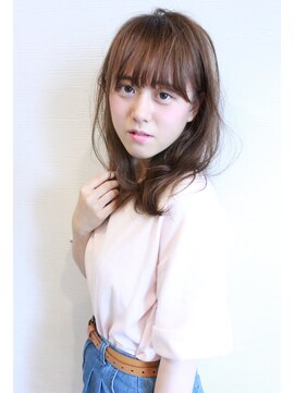 ヘアースペースシャルム (HAIR SPACE Charme) 【Charme】 やわらかセミディに、ブルージュカラーを♪