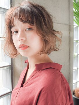 リリアン 青山(relian) パーマ風ゆるふわボブ