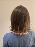 [room kitahama] 透明感カラー切りっぱなしボブスタイル