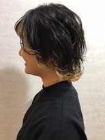 フロート 小阪店(float) インナーカラー_クールショート ピンクグレージュ ボブルフ