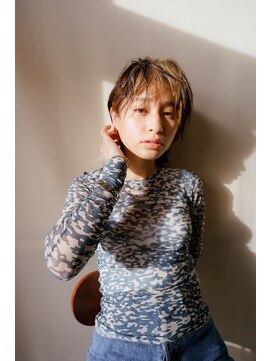 ナンバー アンフィール 渋谷(N° anfeel) マッシュショート×ブリーチデザインカラー