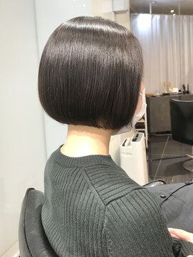 ラブクロムトーキョー オモテサンドウ(LOVECHROME OMOTESANDO) 黒髪ボブ☆ショートボブ☆髪質改善ストレートボブ☆縮毛矯正
