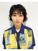 カーリーショートボブ