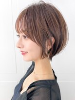 ルエ(rue)&nbsp;大人可愛い20代30代40代小顔ウルフレイヤーボブ丸みショートボブ