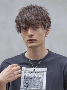 アイヴィ 表参道(IVY) 小久保Style☆ハイライトアッシュブラックマッシュパーマウルフ