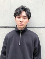 スーハ 恵比寿(SUUHA)&nbsp;黒髪アップバングショート/ビジネスマンメンズカットスタイル