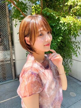 アンバー 池袋(amber) ショートボブ/アッシュベージュ/髪質改善[池袋駅]