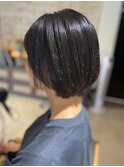ショートボブ/似合わせカット/ナチュラルブラウン