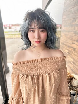 ラグーンアライブ(LAGOON ALIVE) -LAGOON ALIVE-新田/ショート/ブリーチ/シルバー/髪質改善/前髪