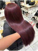 立川でできる可愛いボルドーカラー