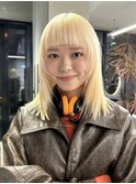 ミルクティーベージュダブルカラーインナーカラーケアブリーチ