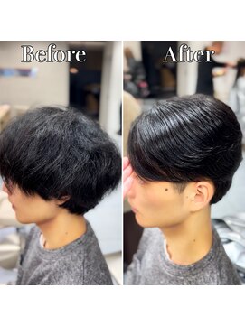アッシュ 桜木町店(Ash) 横浜”曲がる縮毛矯正ニュアンスメンズ縮毛矯正