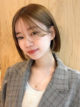 ガーデンヨコハマ(GARDEN YOKOHAMA) ミニボブ　切りっぱなし　外ハネボブ　ワイドバング　美髪