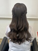 ノー バイ イオエ 西梅田(no. by ioe)&nbsp;ブリーチなしカラー/髪質改善/ミルクティーベージュ/小顔ヘア