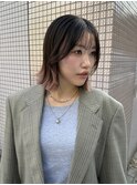 パツッとボブ 韓国ボブ 顔まわり