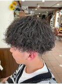 メンズカット+パーマ
