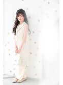 カジュアルダウンヘア