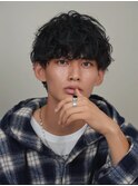 メンズヘアシャドウパーマツイストスパイラルパーマ韓国ヘア