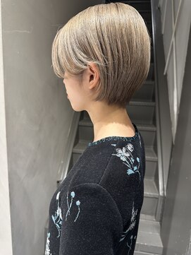 フェンヘアーアイス 中目黒(Fen.hair ici) 透明感カラーダブルカラーブリーチミルクティーベージュ