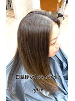 セシル(Cecil)&nbsp;白髪ぼかしハイライト【after】
