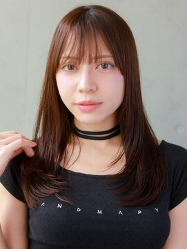 ガリカ 渋谷(Gallica) 大人っぽく顔まわりレイヤー×レイヤーカット×ショコラブラウン