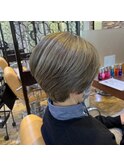 アッシュショートボブ