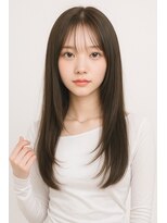 ゲイン(Gain)&nbsp;大人上品ロングレイヤー×透け感シースルーバング