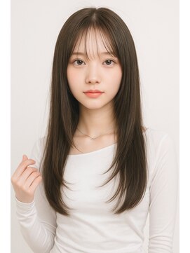 ゲイン(Gain) 大人上品ロングレイヤー×透け感シースルーバング