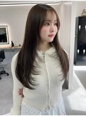 透明感たっぷりハニーベージュ レイヤーカット