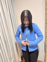 ウニュ(unu.)&nbsp;黒染めしないダークグレー/ 結べる長さ/髪質改善