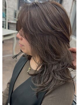 リファイン バイ アフィナー 本厚木店(Refine by Afinar) ブリーチハイライト髪質改善ダブルカラーレイヤーカット/本厚木