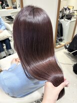 エンス 銀座(Ence)&nbsp;ブリーチなし/スモーキーカラー/髪質改善/グレーブラウン/前髪