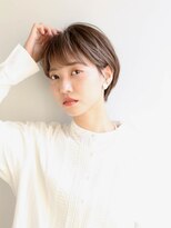 グリーン レーベル 川崎店(Green label)&nbsp;透け感前髪の柔らかショートボブ