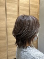 オーク あざみ野(OAK)&nbsp;くびれレイヤー/外ハネ/ハイライト/ラベンダーグレージュ